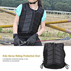 Kids Riding Vest Comfortable Horse Riding Protective Waistcoat Shock Absorption Safety Vest For Boys Girls