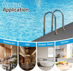 Waterproof Non-Slip PVC Floor Mat 40x90cm Dirt Resistant Indoor/Outdoor, Green Grey Red
