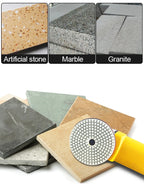 9pcs 3" 4 inch 100mm Diamond Polishing Pads Kit Wet/Dry for Granite Stone Concrete Marble Polishing Use Grinding Discs Set