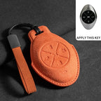 Suede Leather Car Key Case for Xiangpeng Xpeng P5 P7 G3 G6 G9  X2 N5 F30 H93 X9 2019 2020 2021 2022 2023 Remote Fob Shell Case