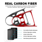 Real Soft Carbon Fiber  Car Gear Shift Panel Frame Trim Sticker for Mercedes Benz Smart 453 Fortwo/forfour 2016 2017 2018 2019