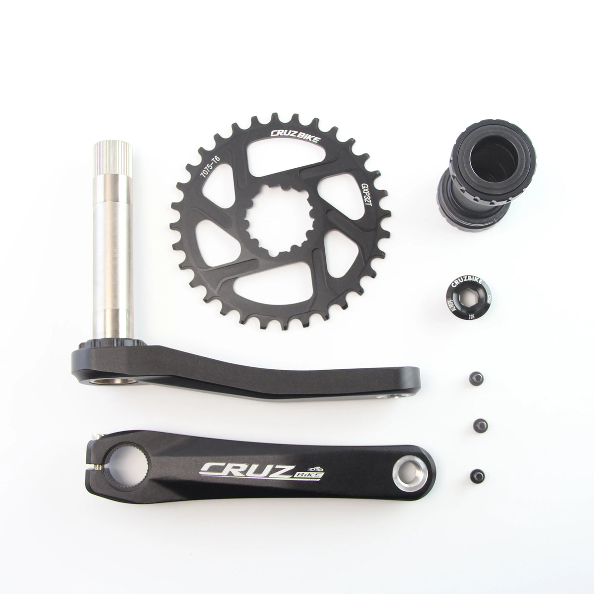 CRUZbike MTB Mountain Bike Kid's  Bicycle Crankset Crank 155/160/165/170/175mm Aluminum Alloy with Chainring 30/32/34/36/38T