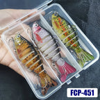 3pcs Sinking Fishing Lures Multi Jointed Swimbait Bionic Artificial Bait Freshwater Saltwater Trout Bass Fishing Accessories