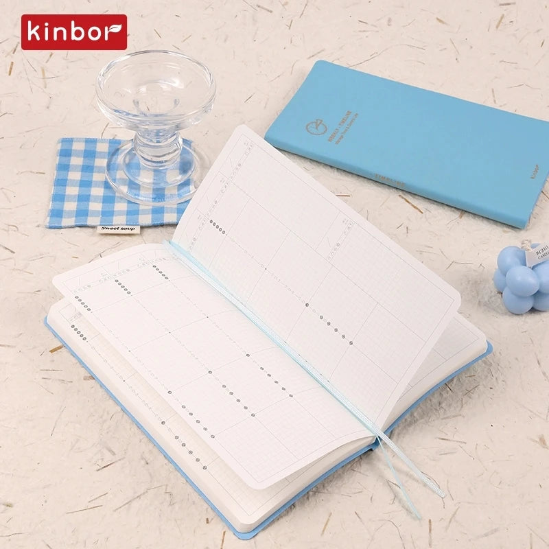 Kinbor Weekly Planner 2026 A5 A6 Pocket Notebook Daily Plan Month Year Calendar Agenda Soft Cover Timeline Schedule Note Book