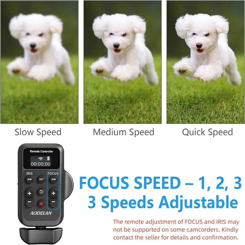 AODELAN ZC-3 Wireless Remote Control Camcorder Zoom Remote For Canon Sony Lens Zoom Focus IRIS Recording Video Camera Controllor