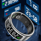 R11C Display Screen Smartring Men Women Gesture Swipe Video Waterproof Smart Ring Charging Case Health Monitor For Android IOS