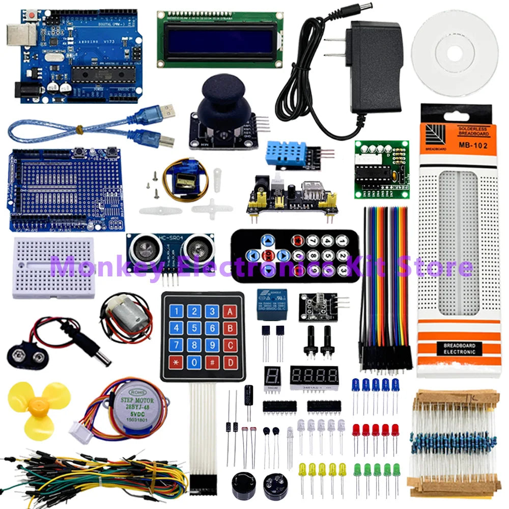 Full Version Starter Learning Kit fo R3 Board Programming Project DIY Electronics Laboratory Smart Beginner Kit for R3 IDE