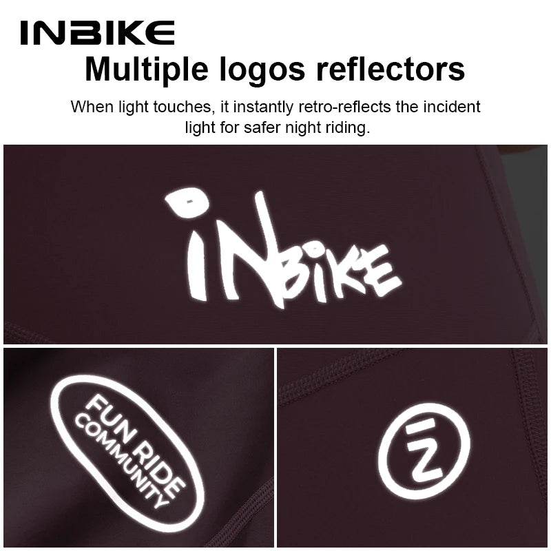 INBIKE 2025 Women's Cycling Bib Shorts with Side Pockets Women's Overalls Shorts for Summer Road Bike Bibs Pants Biking Clothing