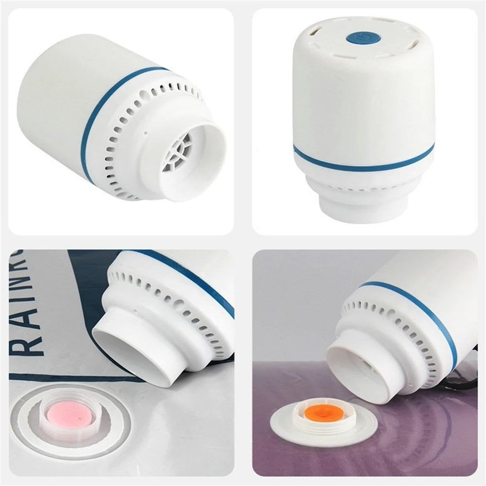 Folding Compressed Bag Electric Pump Travel Vacuum Bag Pump Mini Vacuum Sealer Machine Space Saver for Clothes Organizer