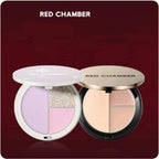 RED CHAMBER TRI COLOR MULTI-PURPOSE HIGHLIGHTER Palette Natural Brightening One Palette Multi-Purpose 7.5g Makeup