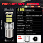 2Pcs Car LED Reverse Light For Alfa Romeo Giulietta 147 156 159 166 Brera Mito Spider GTV P21W Ba15s 1156 Canbus Backup Lamp