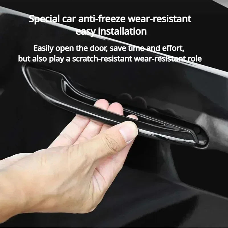 Car Antifreeze Door Handle for Tesla Model Y Launch/3/3+ Highland 2025 Frost Proof Door Handle Patch Cover Car Accessories