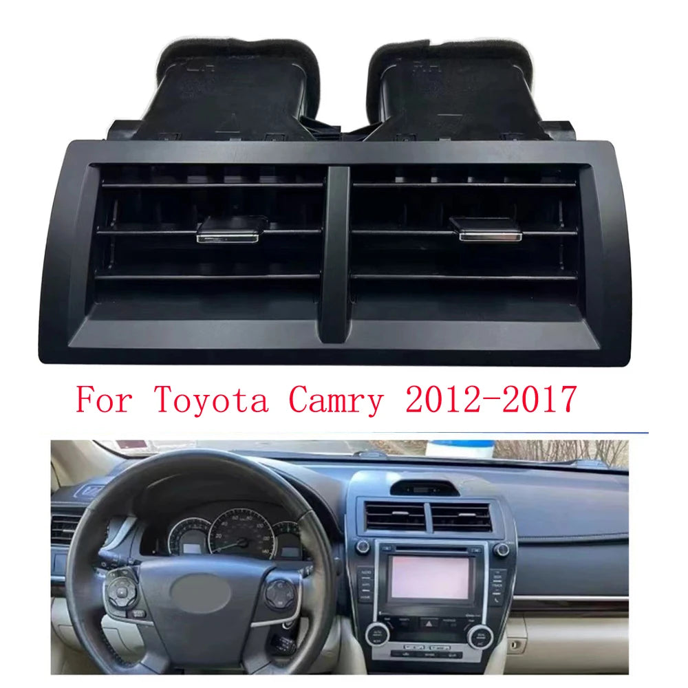 HUIYAN Center Console A/C Air Vent Grille Trim for Toyota Camry 2012-2017 1pc