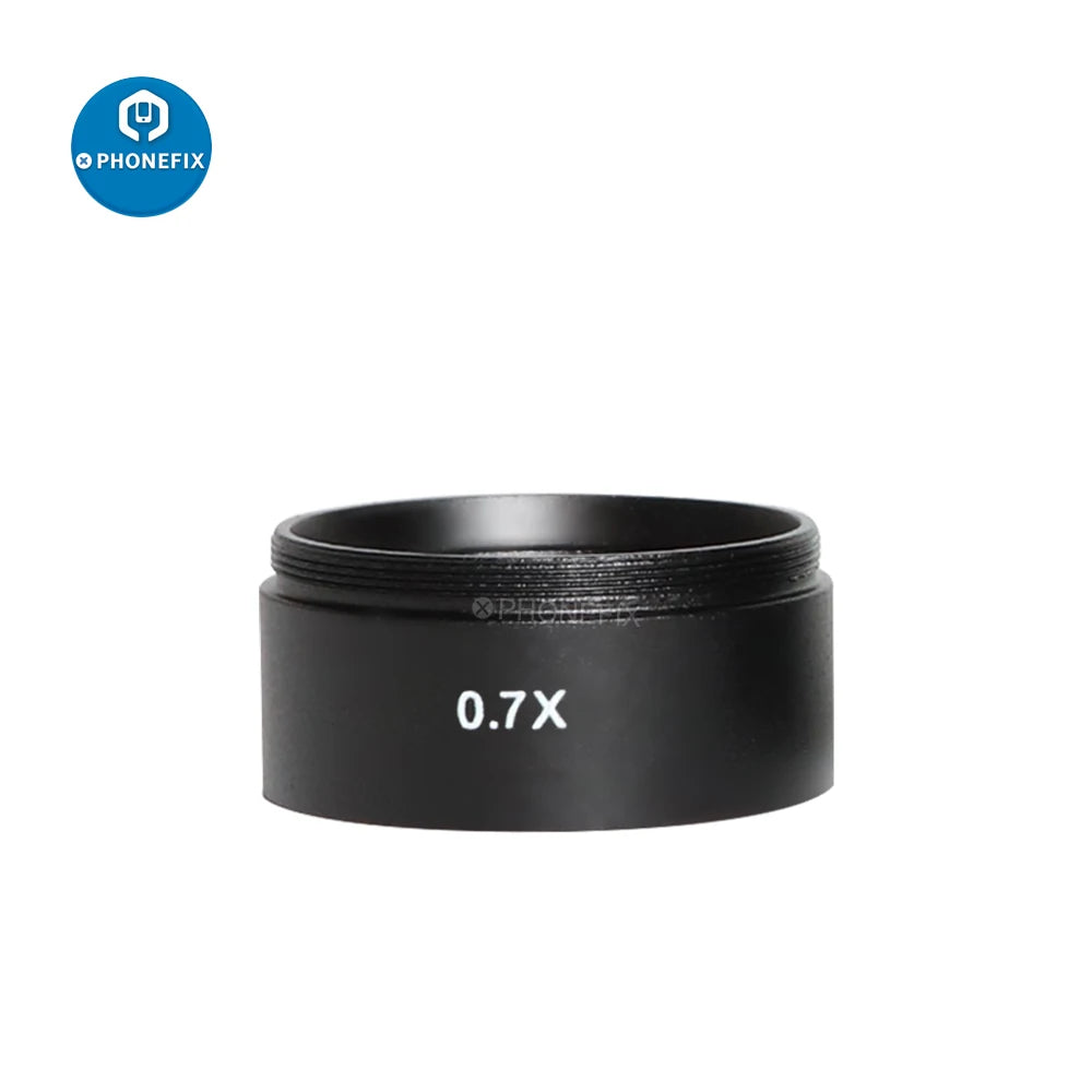WD165 0.5X 0.7X 1.0X 2.0X Auxiliary Objective Lens Microscope Barlow Lens Objective For Trinocular Stereo Zoom Microscope Camera