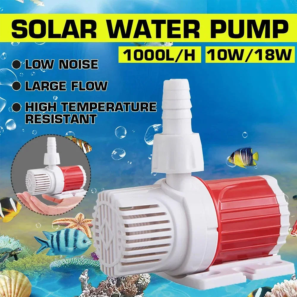 1000L/H 10W Submersible Water Pump DC 12V Fountain Water Pump with 16.4ft High Lift for Aquarium Fish Tank Pond Fountain New