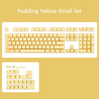 129 Keys Pudding Keycaps OEM Profile PBT Double Shot Keycap For Mx Switch Mechanical Keyboard ISO Layout RGB backlit Key Caps