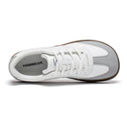 HOBIBEAR Unisex Wide Toe Shoes Artificial Leather Sneakers Casual Lace Up Retro Fashion Shoes for Women Men