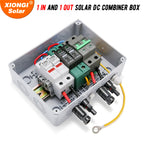 Solar photovoltaic PV Combiner Box With Lightning Protection 1 in 1 out DC 600V Fuse MCB SPD Waterproof Box IP65 Wholesale