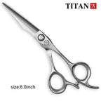 TITAN Professional hair scissors set   hairdressing salon cutting tools barber ATS314 STEEL shears 6.0inch