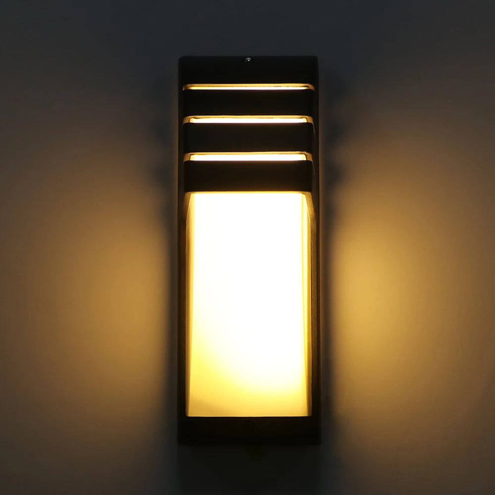Aluminium LED Wall Lamp IP65 Waterproof Outdoor Garden Porch Light Sconce Balcony Wall Light Yard Lighting Decor AC110V 220V