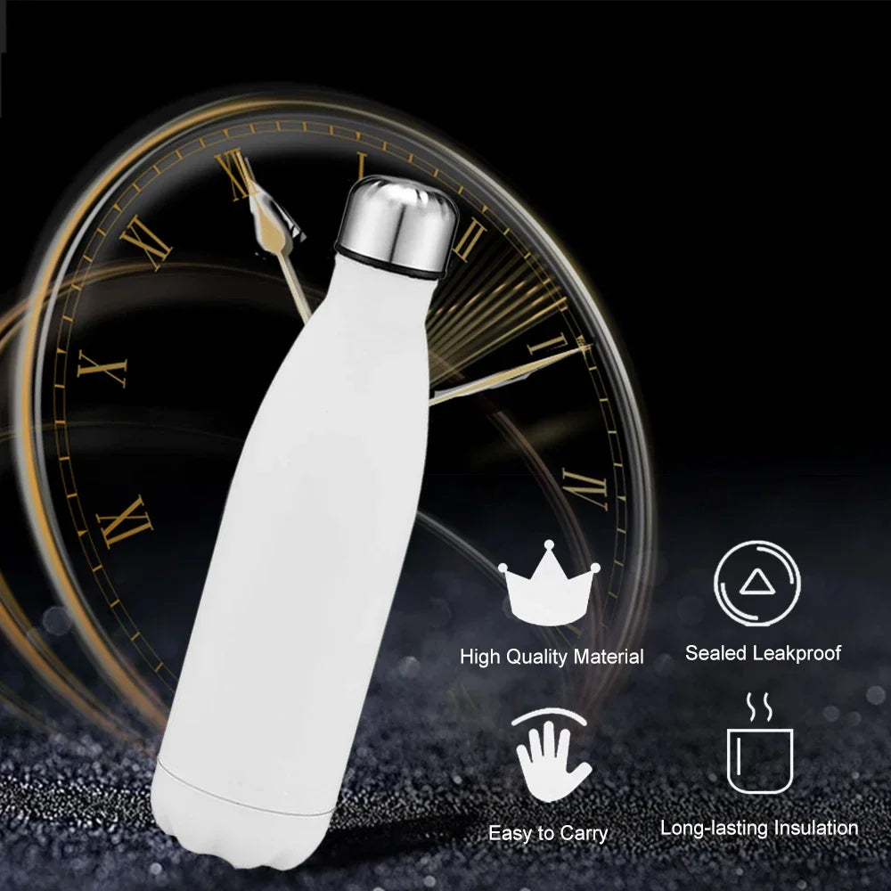 500/750/1000ml Double-Wall Insulated Vacuum Flask Stainless Steel Thermos  BPA Free for Outdoors Sport Water Bottle