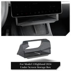 Center Console Screen Under Storage Box For Tesla Model 3/Y Juniper/Launch 2026, Center Console Hidden Storage Organizer Tray