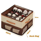 1pc Multiple Lattices Shoes Storage Box Foldable Separated Shoes Box Large Capacity With Handle Shoe Dispenser Shoes Organizer