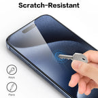 SmartDevil 2Pcs Screen Protector for iPhone 15 Pro Max 15 Pro HD Clear Tempered Glass for iPhone 15 14 13 Anti-fingerprint