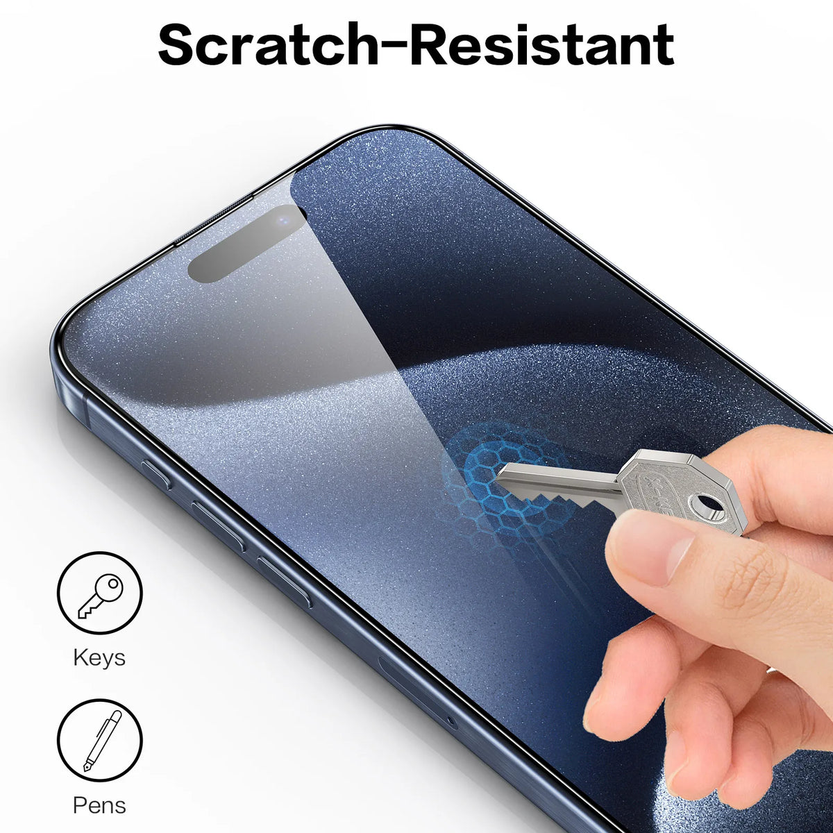 SmartDevil 2Pcs Screen Protector for iPhone 15 Pro Max 15 Pro HD Clear Tempered Glass for iPhone 15 14 13 Anti-fingerprint
