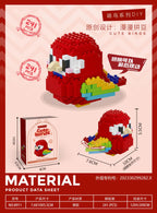 Animal Bird Building Blocks Toy for Children Girl 8 Year Old Kids Birthday Gift Mini Educational Parrot Assembling Brick Boy Toy