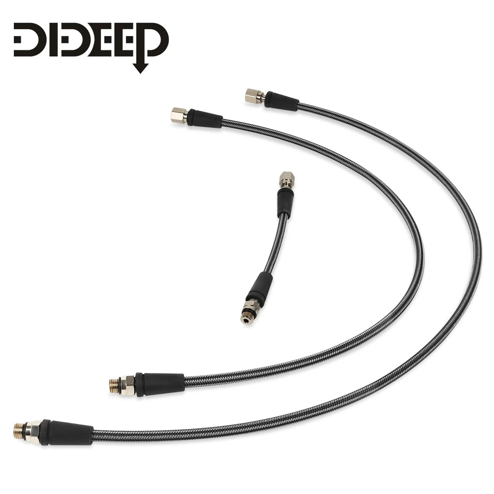 DIDEEP Diving Carbon Fiber Braided High Pressure Tube, Scuba Diving Residual Pressure Hose, Can Be Connected to Pressure Sensor