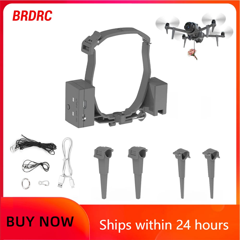 BRDRC Airdrop System Release Device for DJI Mavic 4 Pro Drone, Lightweight Dropper