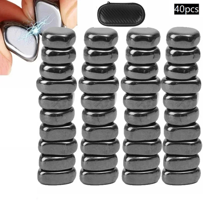Chess Magnet Stones Polished Colorful Lodestone Multi-functional Magnetic Block Relieve Stress Entertainment Magnets Fridge
