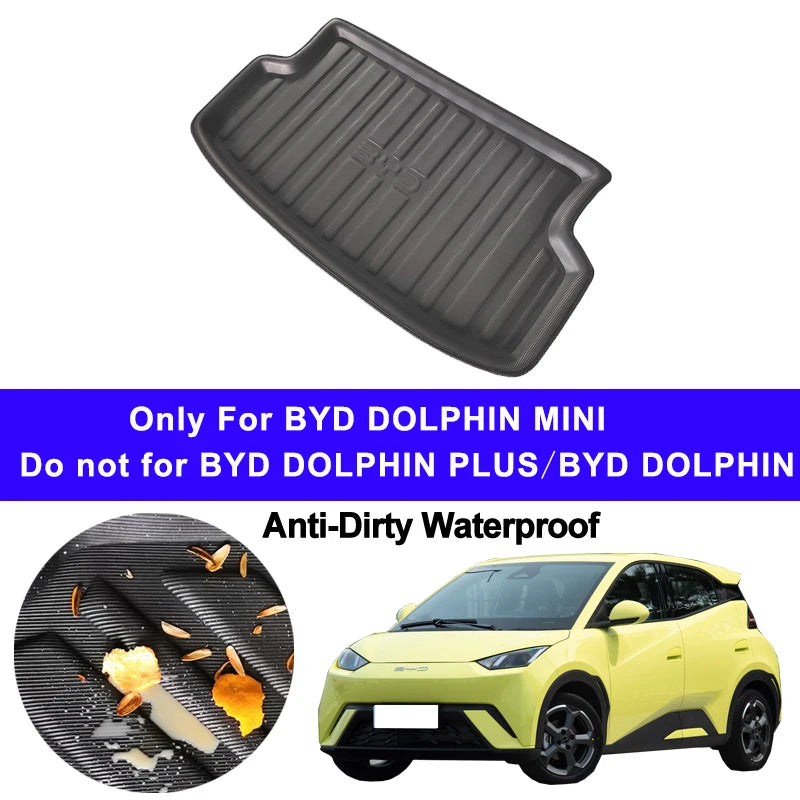 Car Auto Rear Boot Cargo Liner Tray Trunk Mat Carpet for BYD DOLPHIN MINI Pad Anti-dirty
