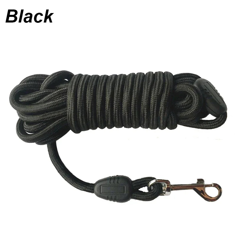 5M/10M/15M Heavy Duty Nylon Dog Leash - Ideal for Recall & Agility Training Tailored, Suitable for Medium to Large Dogs