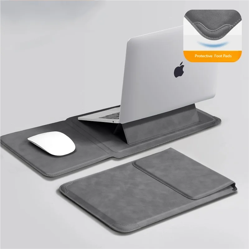 Laptop Sleeve Case 13 14 15 15.6 16Inch For HP DELL Bag For Macbook Air Pro 13 13.6 M4 Notebook Case with stand Men Women