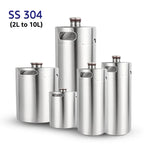 Mini Beer Keg Growler Craft Beer Barrel Carbonated Dispensing Container, 2L-5L