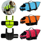 Dog Life Jacket Reflective Adjustable Buoyancy Safety Vest, Blue/Green/Orange/Red, XXS-XL