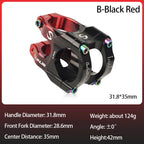 CNC MTB Stem 31.8 Ultralight Handlebar Stem 35mm Aluminum Alloy Road Mountain Bike Bridge Cycling Short Stem Bicycle Accessories