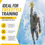 Iso Manta Freestyle Swimming Paddles Fins Ergonomic Professional Strokes Practice Correction Swim DivingTraining Edge Fins