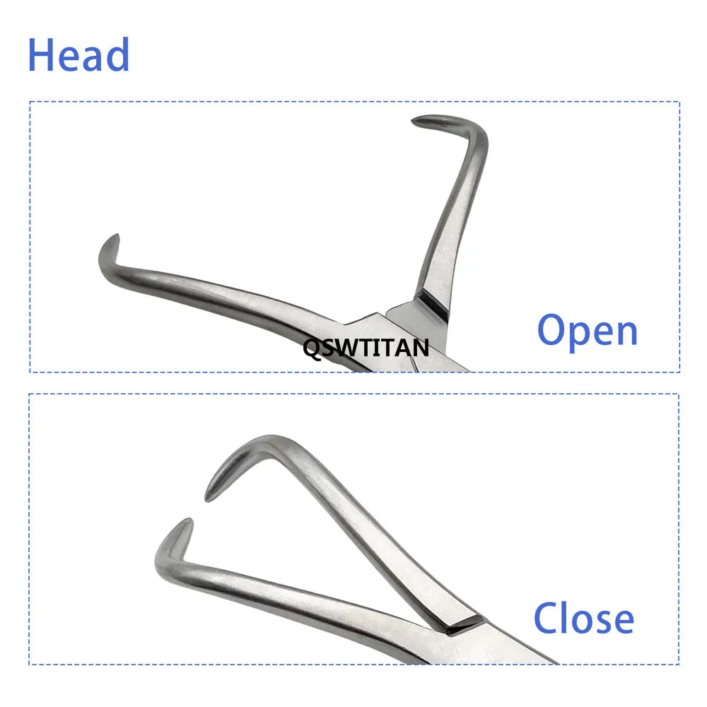 QSWTITAN  Stainless Steel Reduction Forceps with Pointed Bone Locking Forceps Plate Holding Orthopedic Surgery Instrument