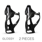 Carbon Fiber Bicycle Water Bottle Cage Holder, One-Piece High Strength, Glossy/Matt Black, Red, White