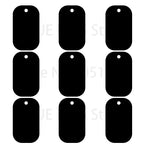 100Pcs Dog Tag Military Pet Id Tags Aluminum Name Pendant Blank Dog Tags Personalized Customized Dog Tag