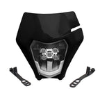 for KTM Headlight Plate LED Motorcycle Enduro Fairing EXC MX SX  Wick Headlamp Dirt Bike Parts Supermoto Motocross Enduro Mask