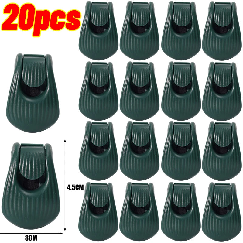 20/5Pcs Fishing Rod Holder Fixer Clip Fishing Pole Holder Compact Design Fishing Rod Fixer Fish Rod Holder Storage Accessories