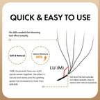 MASSCAKU L LU M Curl YY/W Shape Eyelash Extension Soft Lightweight Faux Mink Fibers 0.07mm Thickness 8–15mm Natural Volume Look