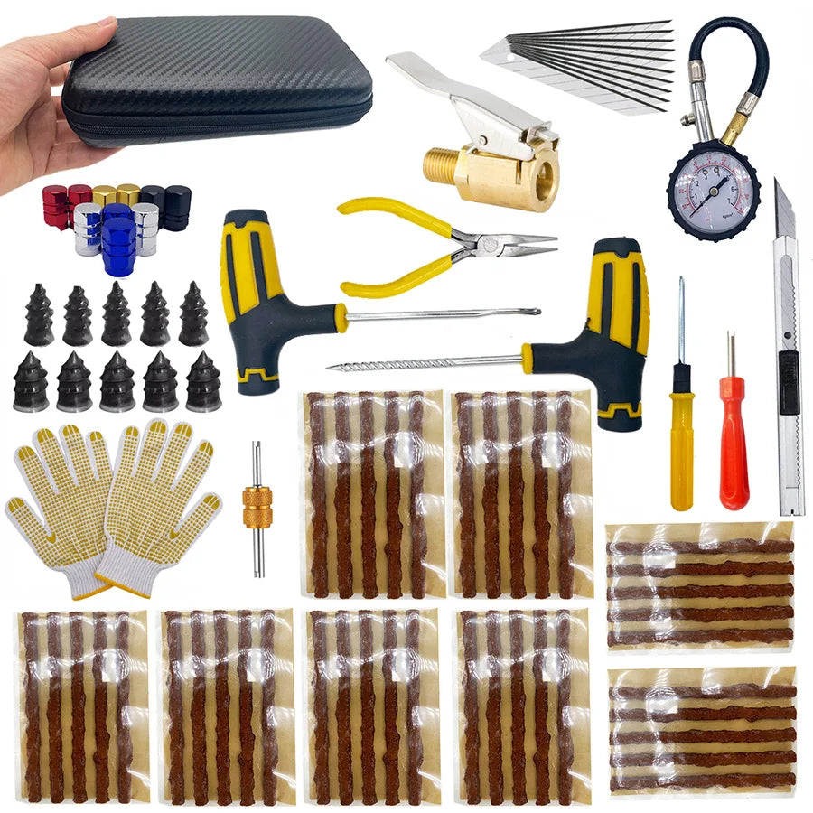 ZFOUEK Auto Tire Repair Kit Puncture Plug Tools Tyre Puncture Emergency for Universal Tire Strips Stiring Glue Repair Tool