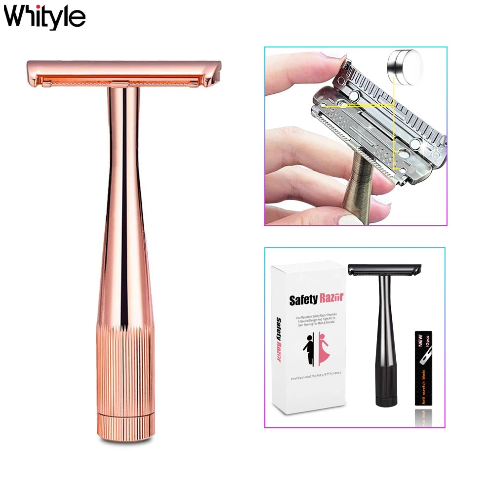 Whityle16T ECO-friend Safety Hair Shaver for Women AC Guard Blades Shaving Razor for Male & Female One Blade Shaver for Body