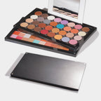 empty magnetic makeup palette acrylic storage box for eyeshadow depotting tool case ,stackable layers with mirror large size