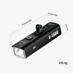 TOSUOD Bicycle Front light 1500 Lumens 4800mAh Bike Light Waterproof USB Charging IPX6 Waterproof Cycling Lamp Accessories